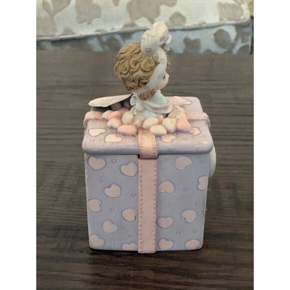 Enesco Precious Moments “For You” Cupcake Reversible Trinket Box –1999 - Picture 5 of 9